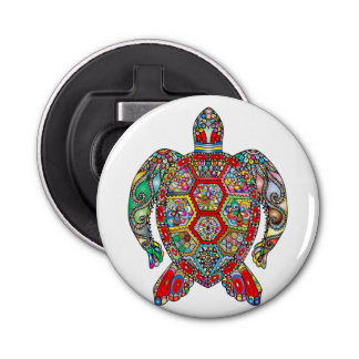 Turtle Button Flaschenöffner mit Magnet