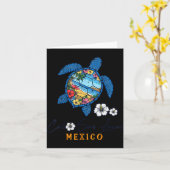 Turtle Cabo San Lucas Mexico Vacation Summer Men W Karte (Gelbe Blume)