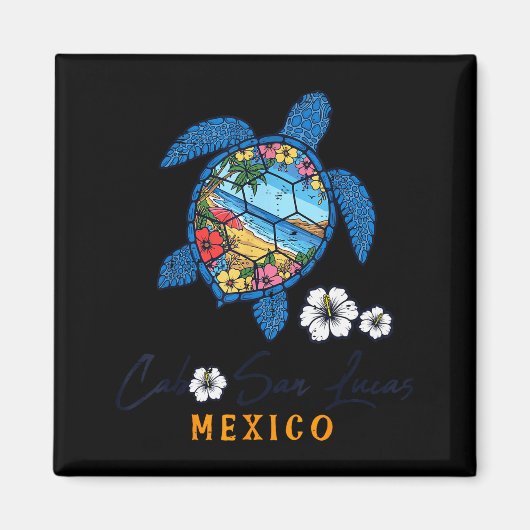 Turtle Cabo San Lucas Mexico Vacation Summer Men W Magnet (Vorne)
