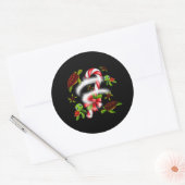 Turtle Candy Sweet Christmas Runder Aufkleber (Umschlag)