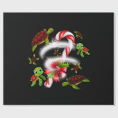 Turtle Candy Sweet Weihnachten Geschenkpapier (Flach)