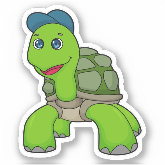 Turtle Cap Aufkleber (Vorderseite)
