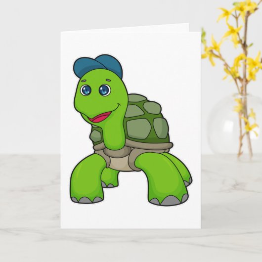 Turtle Cap Karte (Gelbe Blume)