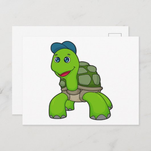 Turtle Cap Postkarte (Vorne/Hinten)