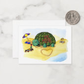 Turtle Casanova Mini-Cards Mitteilungskarte (Vorderseite/Rückseite Beispiel)