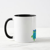 Turtle Chillaxing Design - Black 11 oz Combo Tasse (Links)
