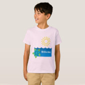 Turtle Chillaxing Design - Kids' Basic T - Shirt (Vorne ganz)