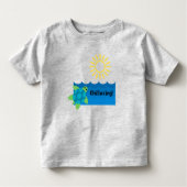 Turtle Chillaxing Design - Kleinkind Fine Jersey T Kleinkind T-shirt (Vorderseite)
