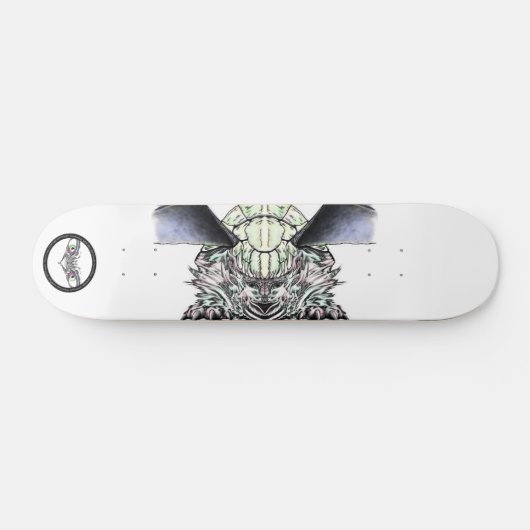 Turtle Chimera in Pastellfarben Skateboard (Horizontal)