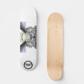 Turtle Chimera in Pastellfarben Skateboard (Vorderseite)