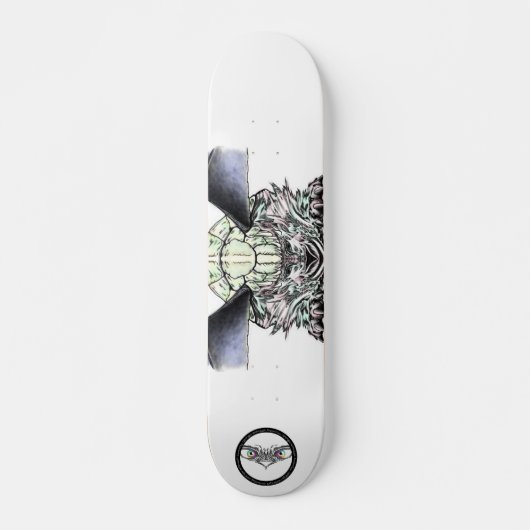 Turtle Chimera in Pastellfarben Skateboard (Vorne)