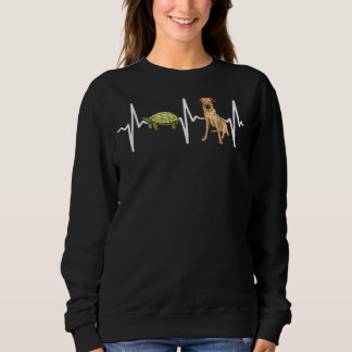 Turtle Chinook Heartbeat Dog Sweatshirt