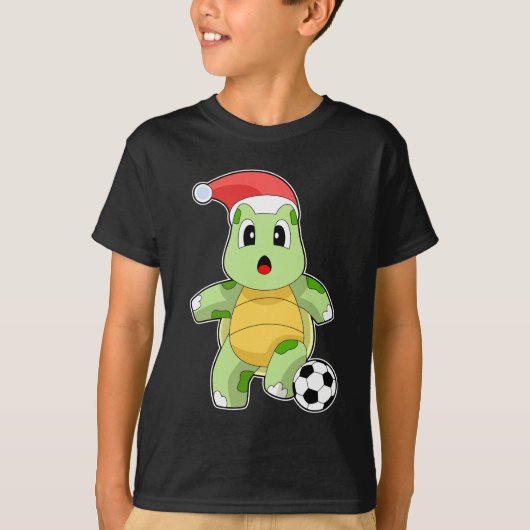 Turtle Christmas Soccer T-Shirt (Vorderseite)