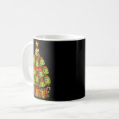 Turtle Christmas Tree Funny Turtle Xmas Kaffeetasse (Vorderseite Links)