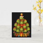Turtle Christmas Tree Funny Turtle Xmas Karte (Gelbe Blume)