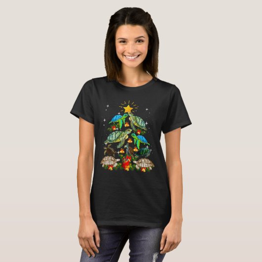 Turtle Christmas Tree Shirt (Vorne ganz)