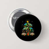 Turtle Christmas Tree Shirt Button (Vorne & Hinten)