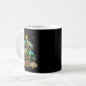 Turtle Christmas Tree Shirt Kaffeetasse (Vorderseite Links)