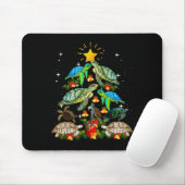 Turtle Christmas Tree Shirt Mousepad (Mit Mouse)