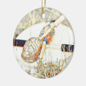 Turtle Clan Rattle and Drum Keramikornament (Links)