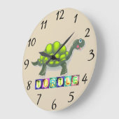 Turtle Clock Große Wanduhr (Winkel)
