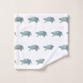 Turtle Coastal Beach Badetuch Set (Waschlappen)