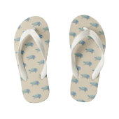 Turtle Coastal Style Flip Flops Kinderbadesandalen (Fußbett)