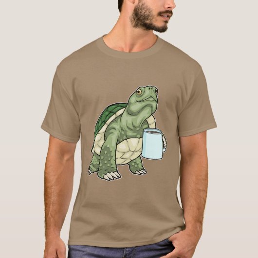 Turtle Coffee Cup T-Shirt (Vorderseite)