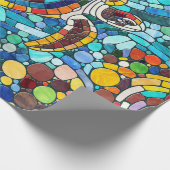 Turtle Colorful Mosaik Art Geschenkpapier (Ecke)