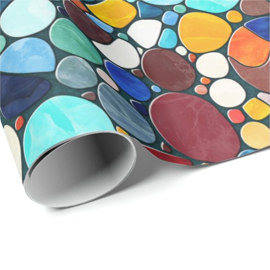 Turtle Colorful Mosaik Art Geschenkpapier (Rolleneckpunkt)