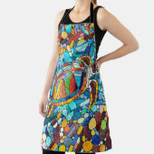 Turtle Colorful Mosaik Art Schürze (InSitu)