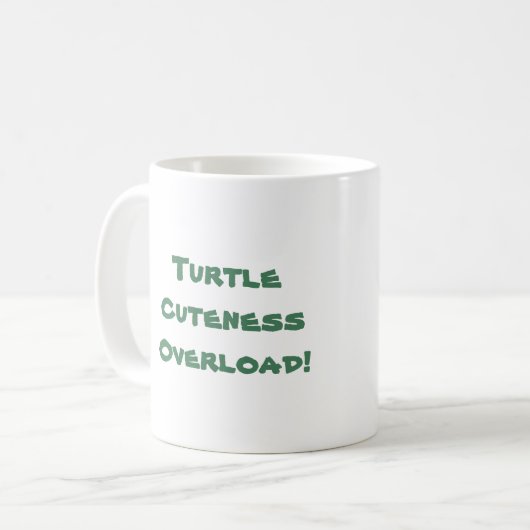 Turtle Cutness Overload Kaffeetasse (Vorderseite Links)
