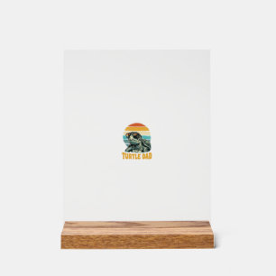 Turtle Dad Retro Sonnenuntergang Vintage Gravur Ve Acrylschild