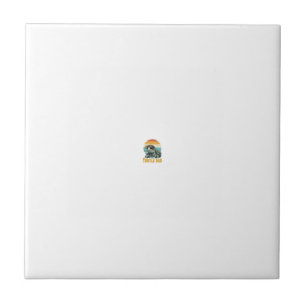 Turtle Dad Retro Sonnenuntergang Vintage Gravur Ve Fliese