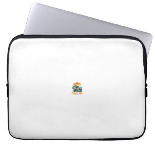 Turtle Dad Retro Sonnenuntergang Vintage Gravur Ve Laptopschutzhülle