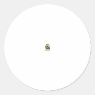 Turtle Dad Retro Sonnenuntergang Vintage Gravur Ve Runder Aufkleber