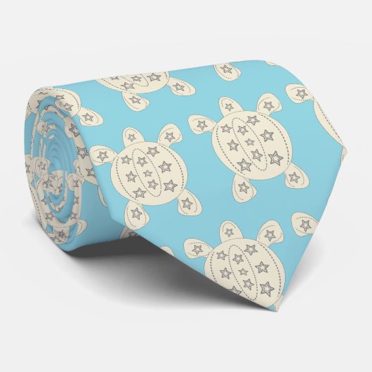 Turtle Design Krawatte (Gerollt)