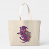 Turtle design (Womens) Jumbo Stoffbeutel (Rückseite)