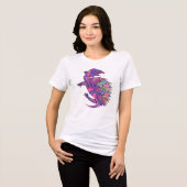 Turtle design (Womens) Tri-Blend Shirt (Vorderseite voll)