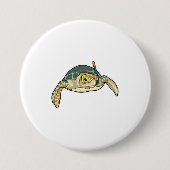Turtle Diver Snorkel Button (Vorderseite)