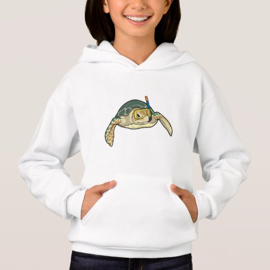 Turtle Diver Snorkel Hoodie (Vorderseite)
