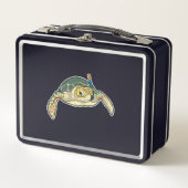 Turtle Diver Snorkel Metall Brotdose (Vorderseite)