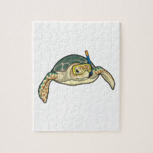 Turtle Diver Snorkel Puzzle