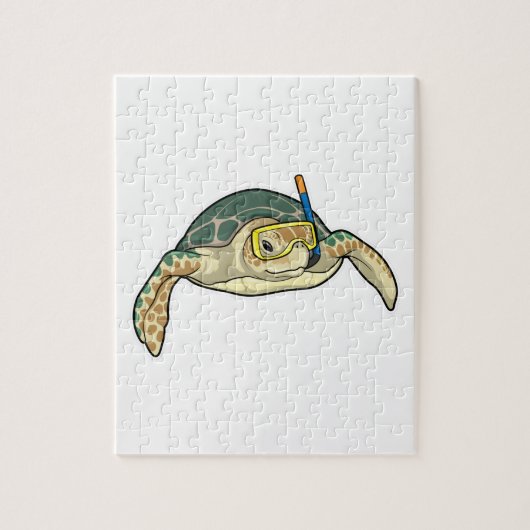 Turtle Diver Snorkel Puzzle (Vertikal)