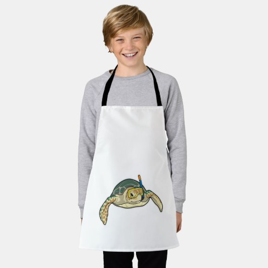 Turtle Diver Snorkel Schürze (Getragen)