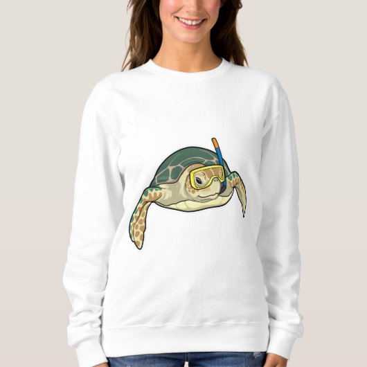 Turtle Diver Snorkel Sweatshirt (Vorderseite)