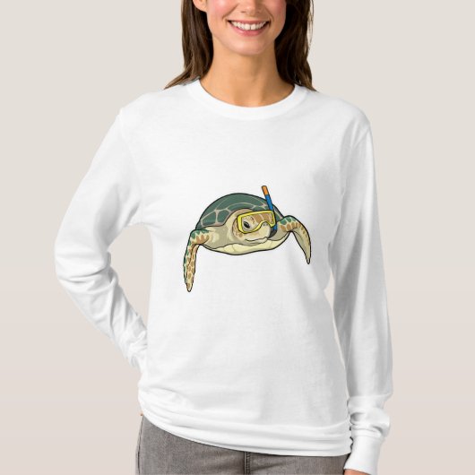 Turtle Diver Snorkel T-Shirt (Vorderseite)