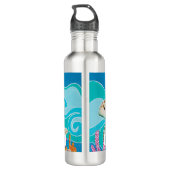 Turtle Dot Calm Hydrate Edelstahlflasche (Rückseite)