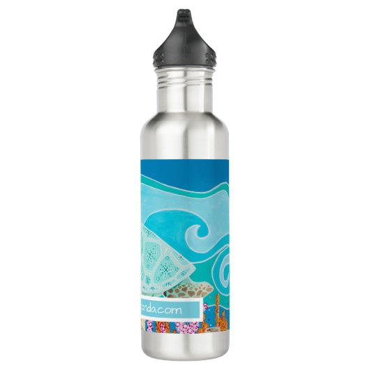 Turtle Dot Calm Hydrate Edelstahlflasche (Rechts)