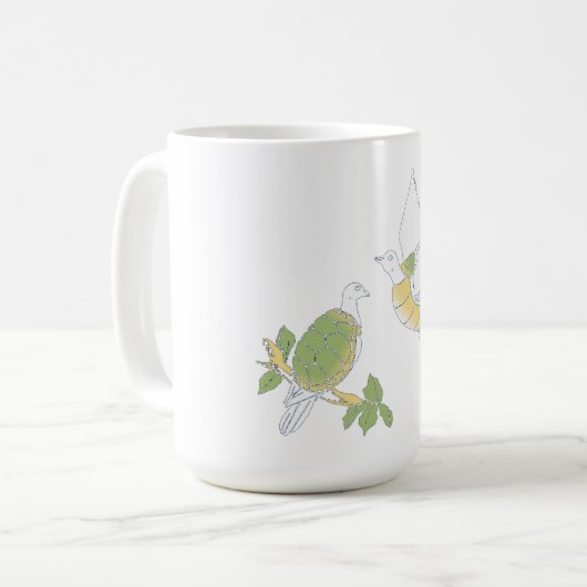 Turtle Doves Kaffeetasse (Vorderseite Links)